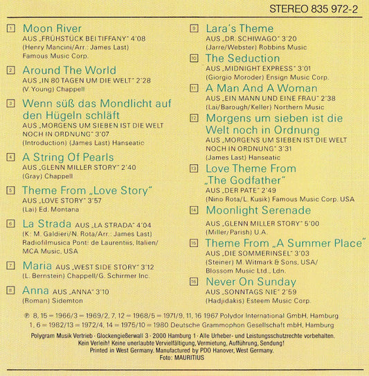 James Last : Moonriver ... Und Andere Große Filmmelodien (CD, Comp, No )