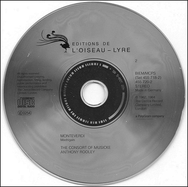 Claudio Monteverdi - The Consort Of Musicke • Anthony Rooley : Madrigals: Quarto Libro Dei Madrigali, Quinto Libro Dei Madrigali (2xCD, Comp, RE)