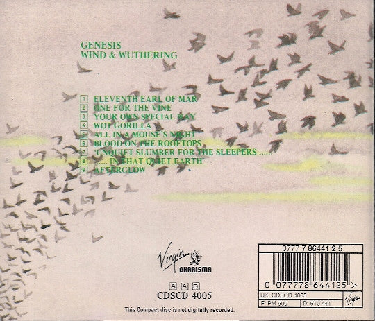 Genesis : Wind & Wuthering (CD, Album, RE, Ude)