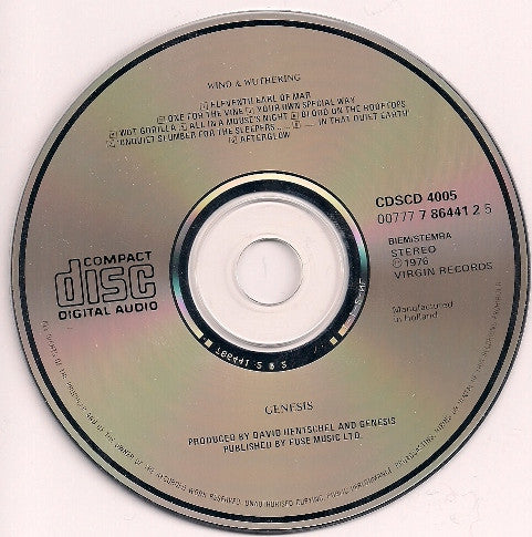 Genesis : Wind & Wuthering (CD, Album, RE, Ude)