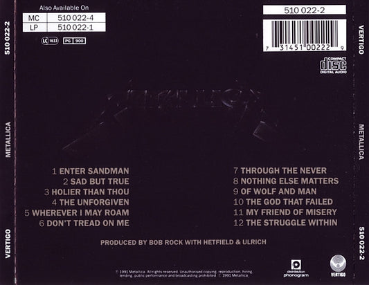 Metallica : Metallica (CD, Album, RP)