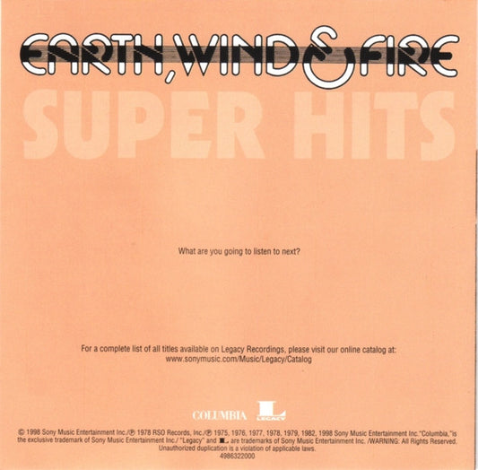 Earth, Wind & Fire : Super Hits (CD, Comp)
