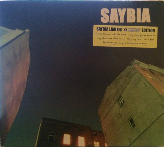 Saybia : The Second You Sleep (CD, Album + CD, EP, Enh + Ltd, RE)