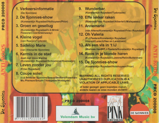 De Sjonnies : Anti-Roos (CD, Album)
