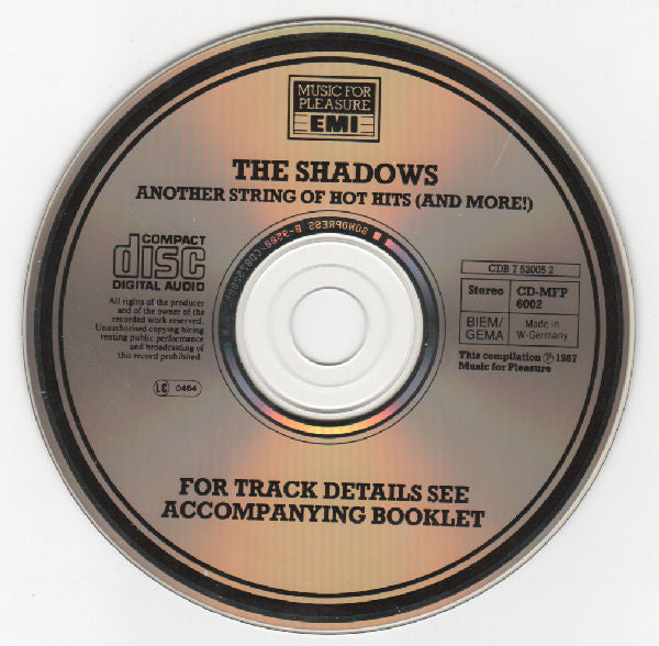 The Shadows : Another String Of Hot Hits And More (CD, Comp, RE)