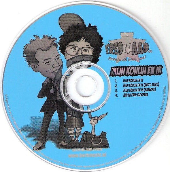 Fred En Aad : Mijn Konijn En Ik (CD, Single)