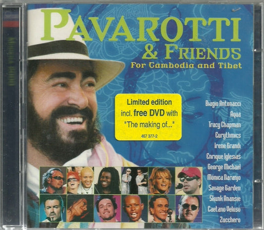 Pavarotti & Friends : Pavarotti & Friends For Cambodia And Tibet (CD, Album + DVD)