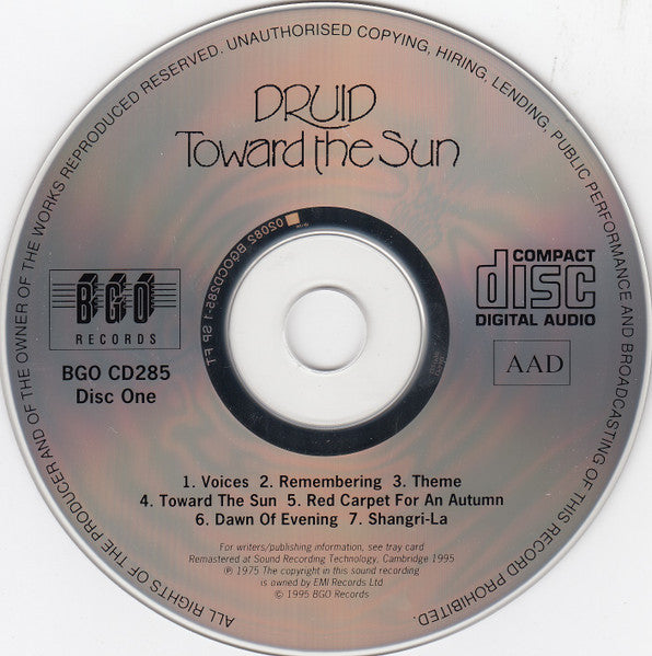 Druid (3) : Toward The Sun / Fluid Druid (2xCD, Comp, RM)
