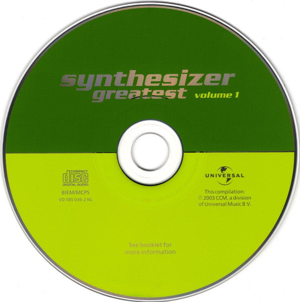 Various : Synthesizer Greatest Volume 1 (CD, Comp)