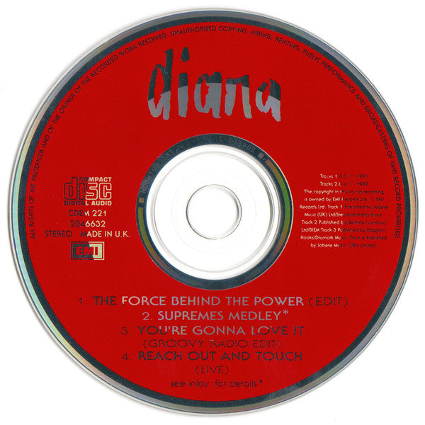 Diana Ross : The Force Behind The Power (CD, Single)