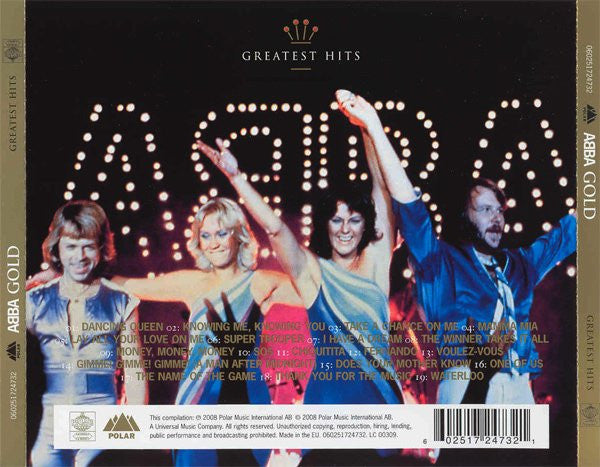 ABBA : Gold (Greatest Hits) (CD, Comp, RE, RM)