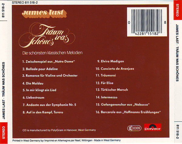 James Last : Träum Was Schönes (CD, Comp, RP)