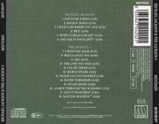 Michael Jackson And The Jackson 5 : 18 Greatest Hits (CD, Comp)
