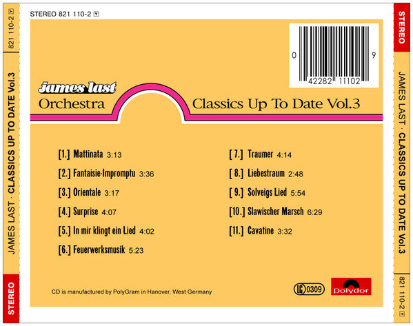 Orchester James Last : Classics Up To Date Vol. 3 (CD, Album, RP)