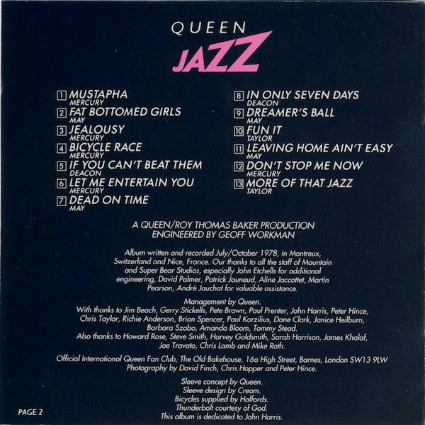 Queen : Jazz (CD, Album, RE, RM)