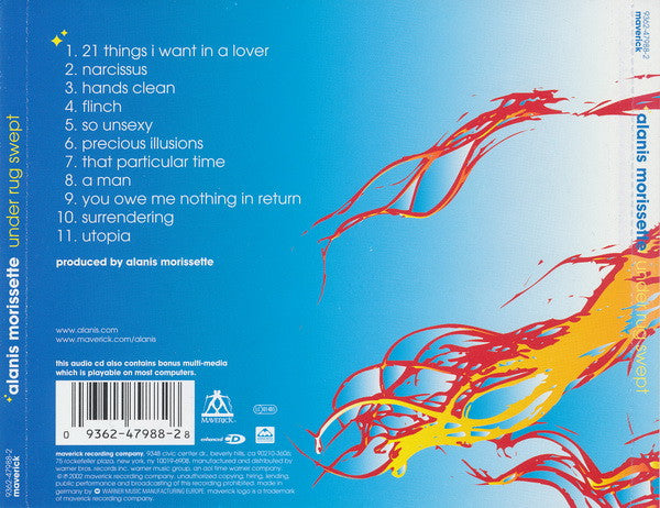 Alanis Morissette : Under Rug Swept (CD, Album, Enh)