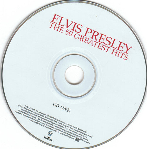 Elvis Presley : The 50 Greatest Hits (2xCD, Comp, Dis)
