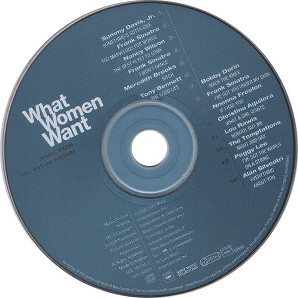 Various : What Women Want (Music From The Motion Picture) (CD, Comp)
