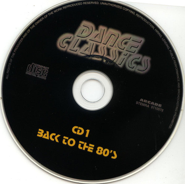 Various : Dance Classics - Back To The 80's (2xCD, Comp)