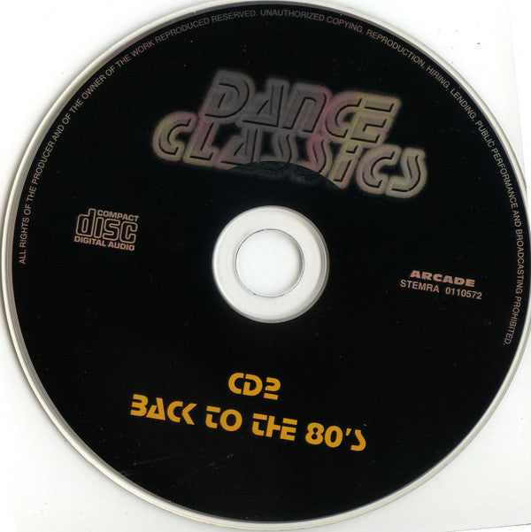 Various : Dance Classics - Back To The 80's (2xCD, Comp)