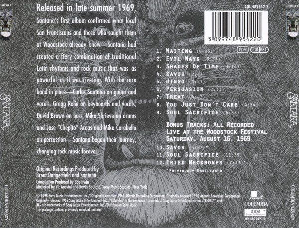 Santana : Santana (CD, Album, RE, RM)
