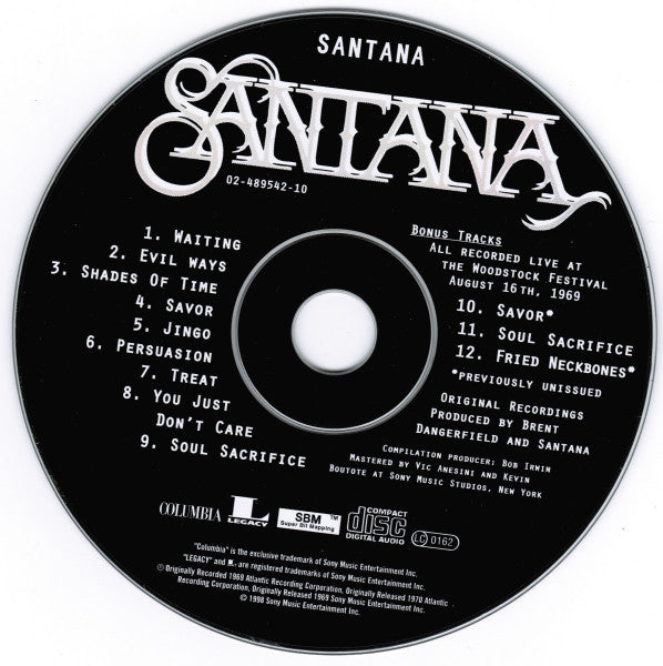 Santana : Santana (CD, Album, RE, RM)