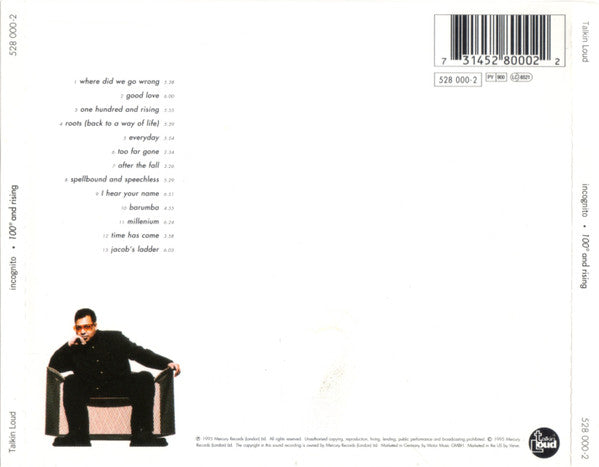 Incognito : 100° And Rising (CD, Album)