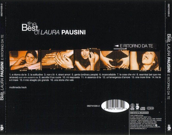 Laura Pausini : The Best Of Laura Pausini - E Ritorno Da Te (CD, Comp, RP)