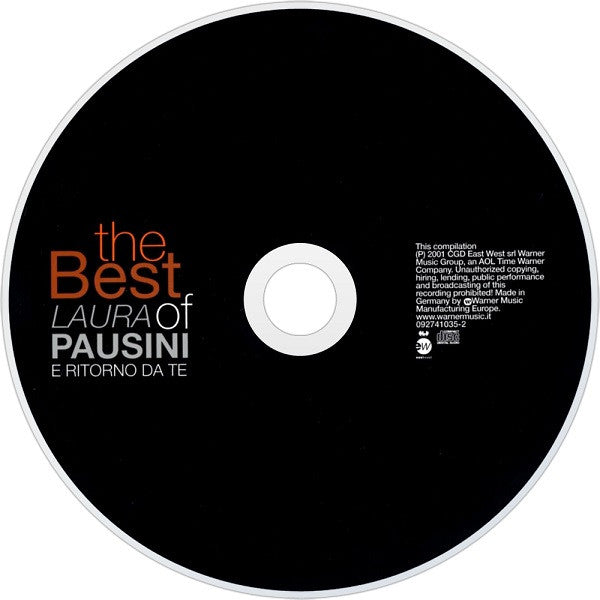 Laura Pausini : The Best Of Laura Pausini - E Ritorno Da Te (CD, Comp, RP)