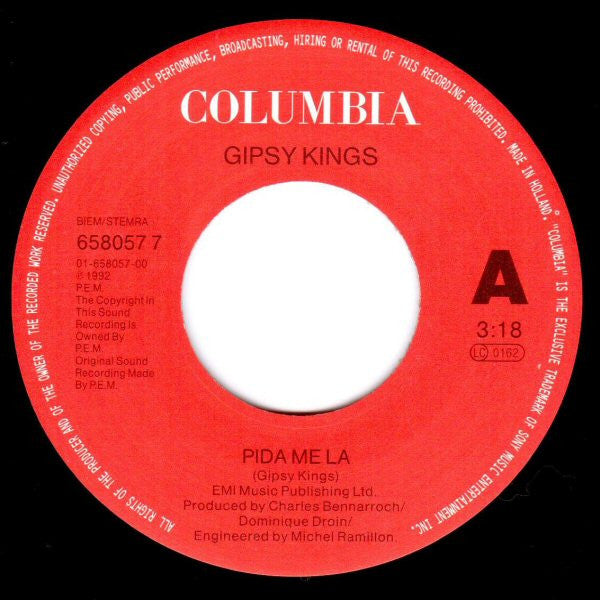 Gipsy Kings : Pida Me La (7")