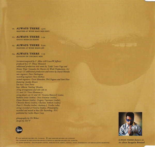 Incognito : Always There (CD, Maxi)