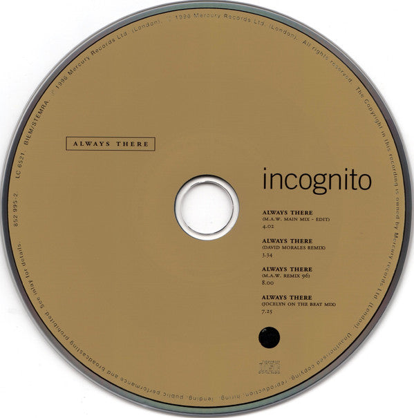 Incognito : Always There (CD, Maxi)