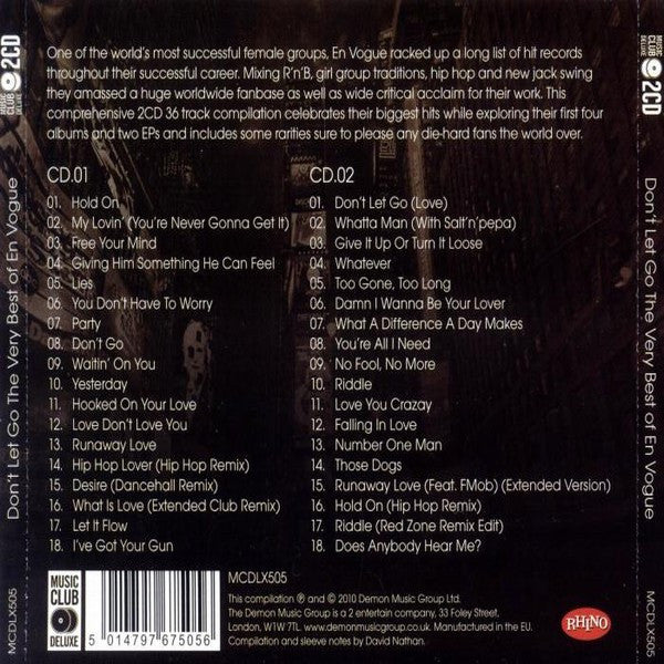 En Vogue : Don't Let Go: The Very Best Of En Vogue (2xCD, Comp)
