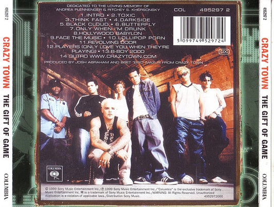 Crazy Town : The Gift Of Game (CD, Album)