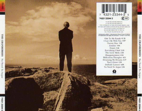The Cranberries : No Need To Argue (CD, Album, Son)