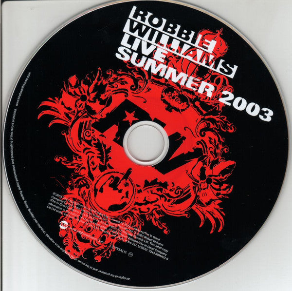 Robbie Williams : Live Summer 2003 (CD, Album, RE, Rep)