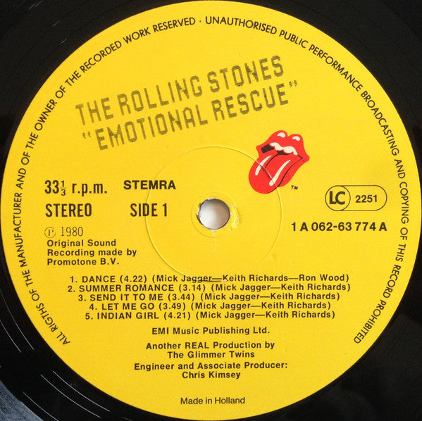 The Rolling Stones : Emotional Rescue (LP, Album)