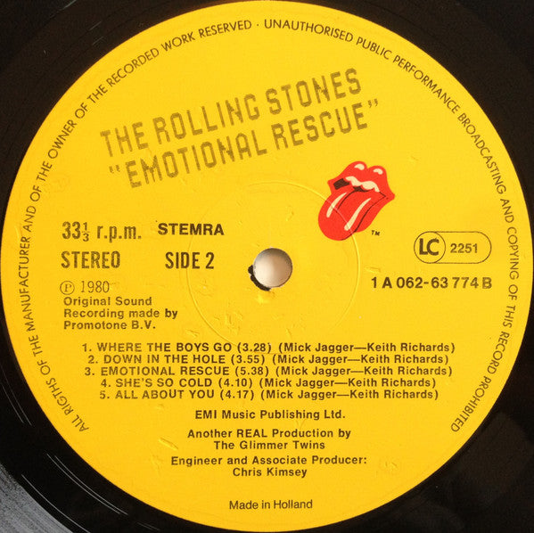 The Rolling Stones : Emotional Rescue (LP, Album)