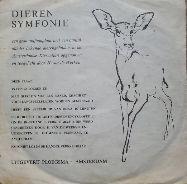 H. van de Werken : Dieren Symfonie (7")