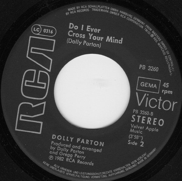 Dolly Parton : I Will Always Love You (7", Single)