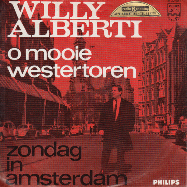 Willy Alberti : Zondag In Amsterdam = Sonntag In Amsterdam (7", Single, Red)