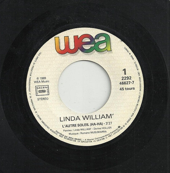 Linda William' : L'autre Soleil (Ha-Ha) (7", Single)