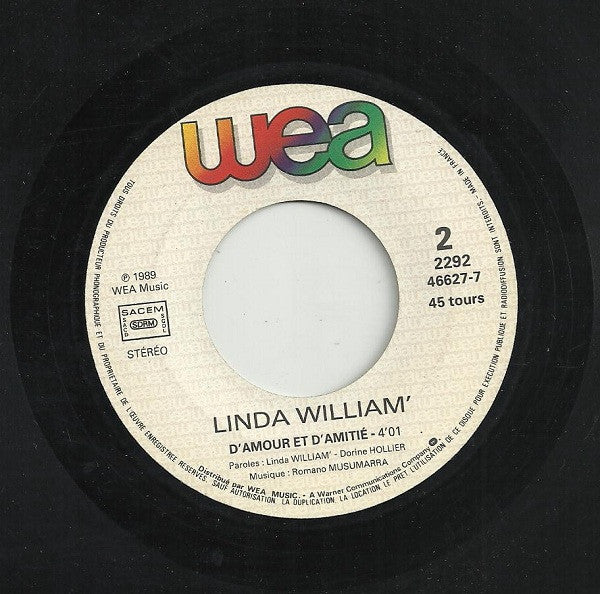 Linda William' : L'autre Soleil (Ha-Ha) (7", Single)