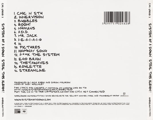 System Of A Down : Steal This Album! (CD, Album)