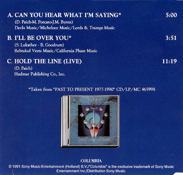 Toto : Can You Hear What I'm Saying (CD, Maxi)