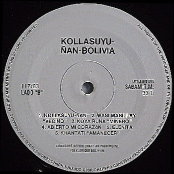 Kollasuyu Ñan : Pukuricuy (LP, Album)