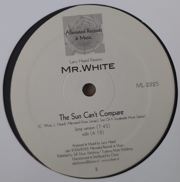 Larry Heard Presents: Chad White : You Rock Me / The Sun Can't Compare (12", RE)