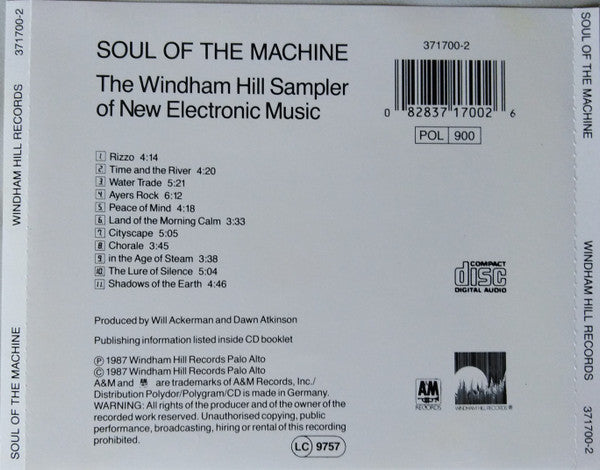 Various : Soul Of The Machine - The Windham Hill Sampler Of New Electronic Music (CD, Comp)