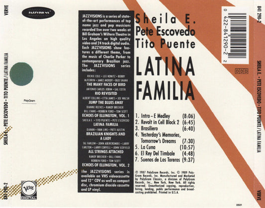 Sheila E., Pete Escovedo, Tito Puente : Latina Familia (CD, Album)