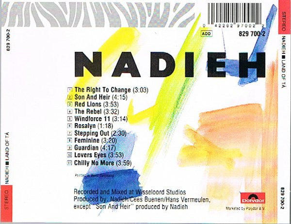 Nadieh : Land Of Tá (CD, Album)